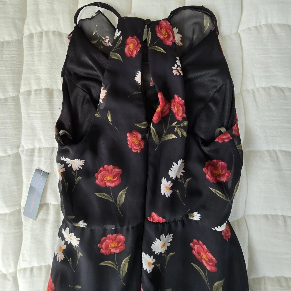 NWT Black Floral Sundress